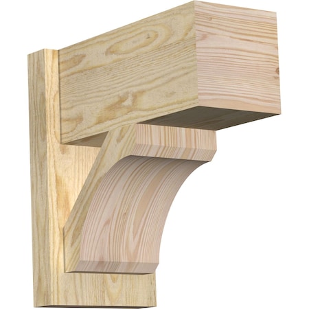 Ekena Millwork Legacy Block Rough Sawn Outlooker, Douglas Fir, 8"W x 16"D x 16"H OUT08X16X16LEC05RDF